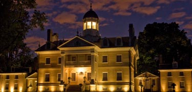 hampton mansion at night